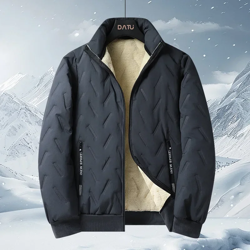 Ensemble manteau et veste en coton doublé de sourire, veste coupe-vent, velours de mouton épais, style décontracté, fjCasual, chaud, hiver, 3 pièces