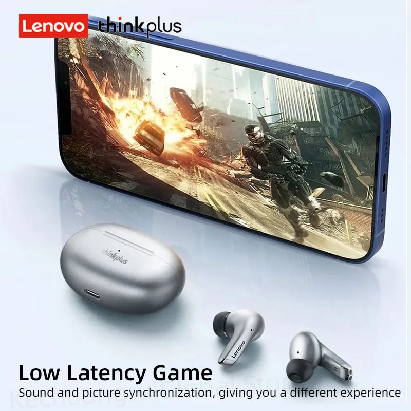 Lenovo LP5-auriculares TWS, inalámbricos por Bluetooth, estéreo 9D, HiFi, deportivos, impermeables, para iPhone 13, Xiaomi