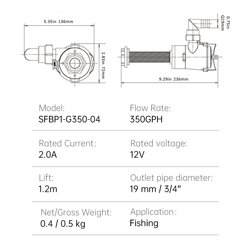 水中潜水艦ウォーターポンプ,船の水中ポンプ,4シリーズ,水中