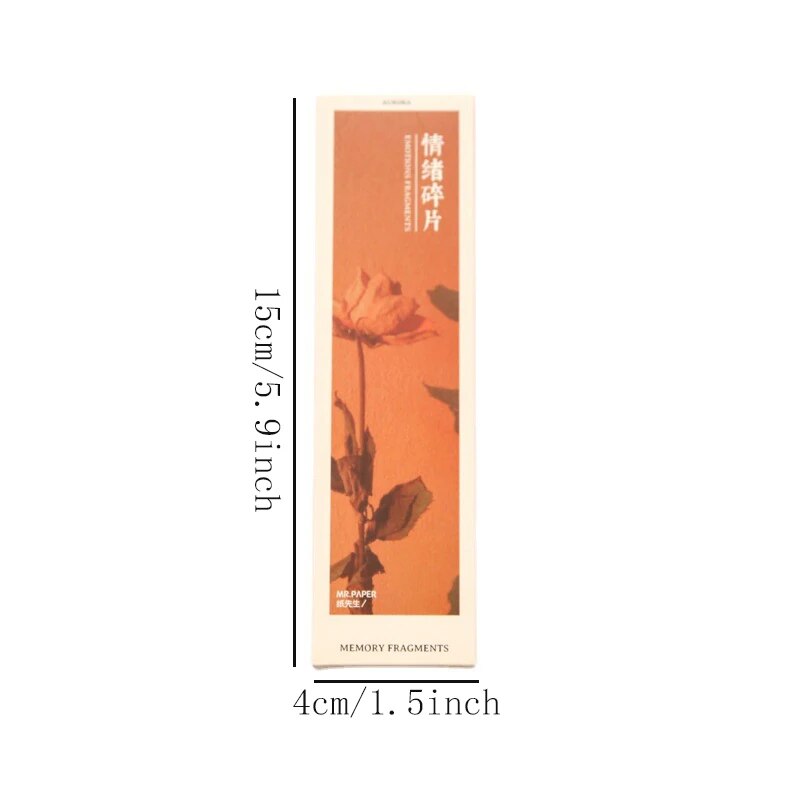 4 Stil 30 Stück/Box Ins Landschaft Charakter Lesezeichen Kreatives Handbuch DIY abstrakte Papierkarten für Studenten