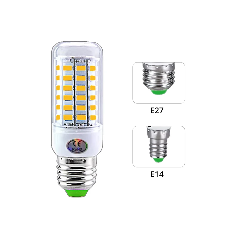 LED Corn Lamp 220V E14 E27 Bulb Lamp Strong Light 2700K 6500K Corn Bulb Light 2835SMD 360 Beam Angle Replace Halogen Lighting
