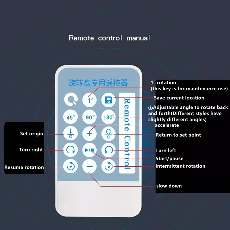 22-60CM Remote Control Electric Rotary Turntable Heavy Load Rotating Exhibition Display Stand Base for 3D Scanning Photography