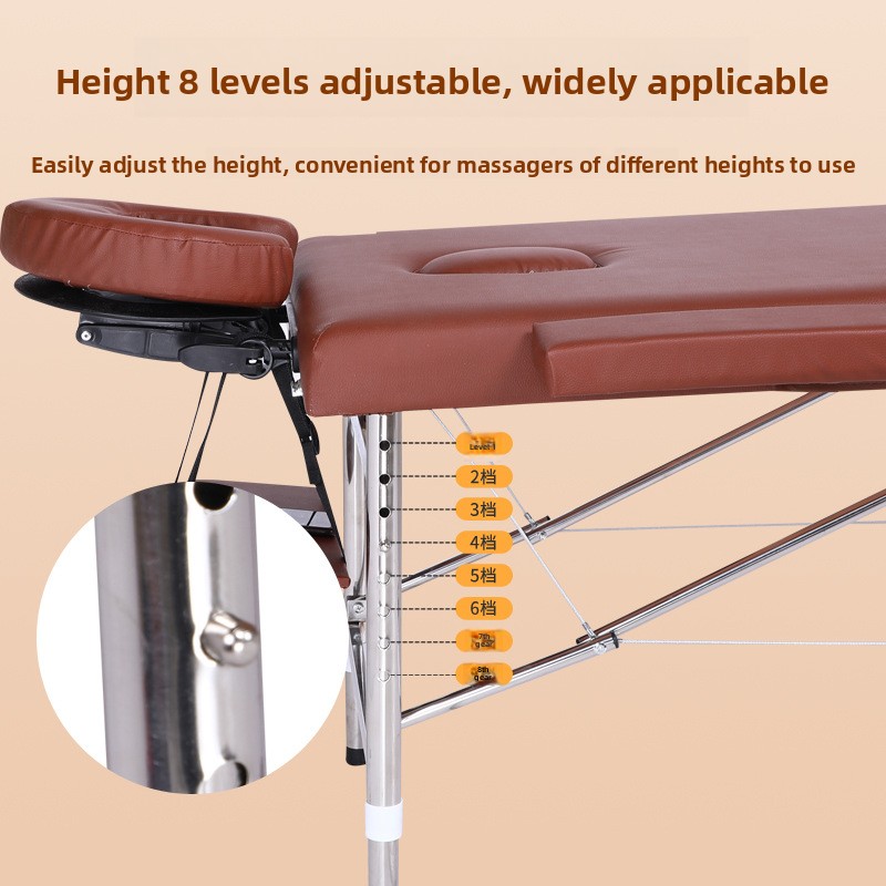 Lit de massage, lit pliant portable pour la maison, lit de beauté d'acupuncture de broderie de tatouage d'inspection de points originaux