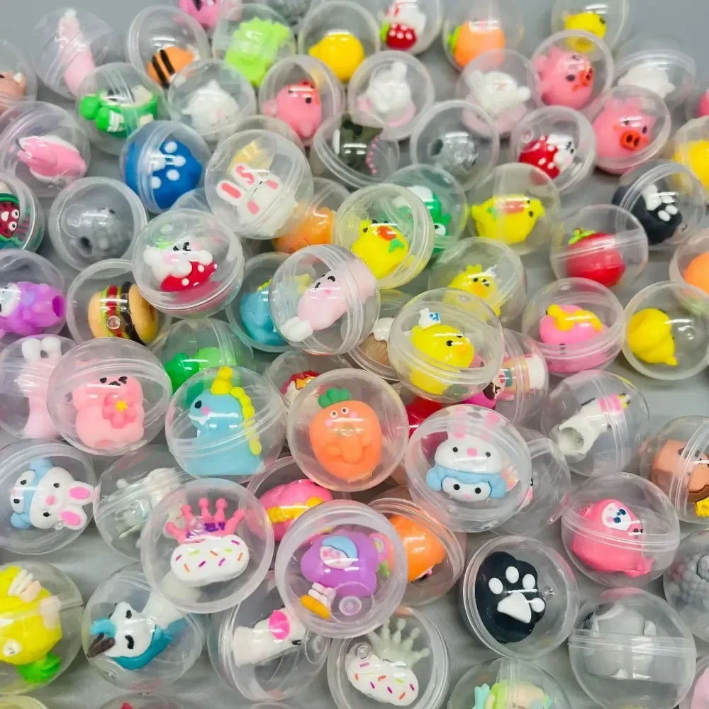30/50 Pz 32mm Trasparente Guscio D'uovo Giocattolo Misto Per Bambini Festa Di Compleanno Bomboniera Pinata Sacchetto Regalo di Riempimento Carnevale Regalo Di Natale Ricompensa