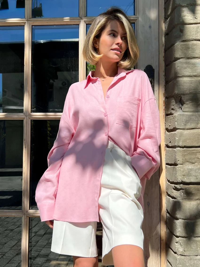 Wolfeel-pantalones cortos de cintura alta para mujer, Shorts informales holgados de pierna ancha, color sólido, Y2k