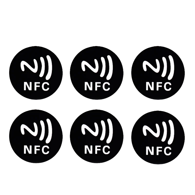6pcs NFC Ntag213 Ntag215 Ntag216 TAG Sticker 213 13.56MHz Universal Label RFID Token Patrol Ultralight