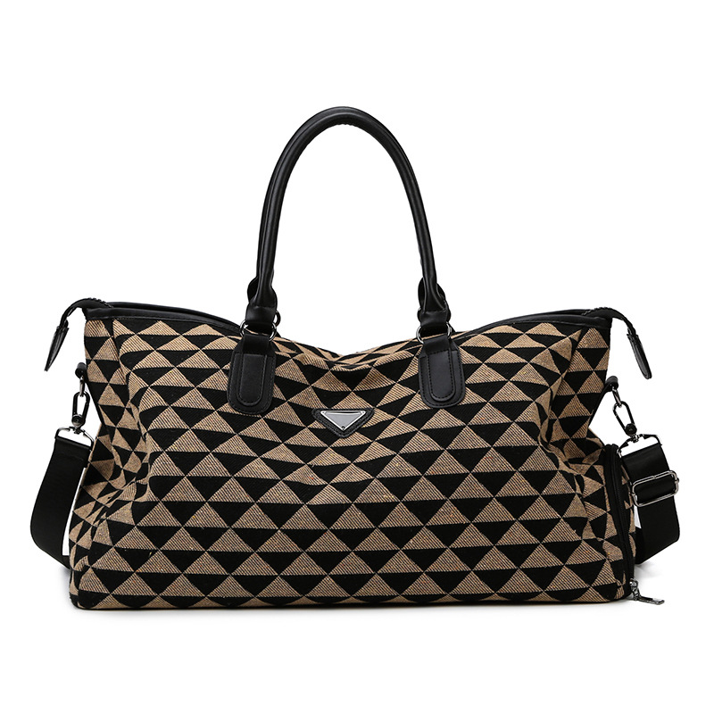 2024 Large Size Geometric Pattern travelling bag High quality Travel Man bag Brand Big Square bag Casual Hand luggage travel bag