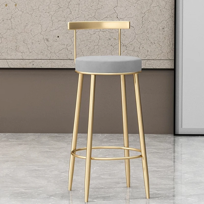 Design Nordic Bar Stools Modern Creative Relaxing Counter Living Room Aesthetic Bar Stools Back Taburete Alto Lounge Furniture