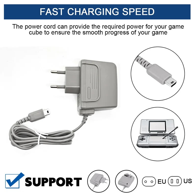 Ac 100-240V travel wall charger, charger adapter with EU and US plugs. DSL power supply