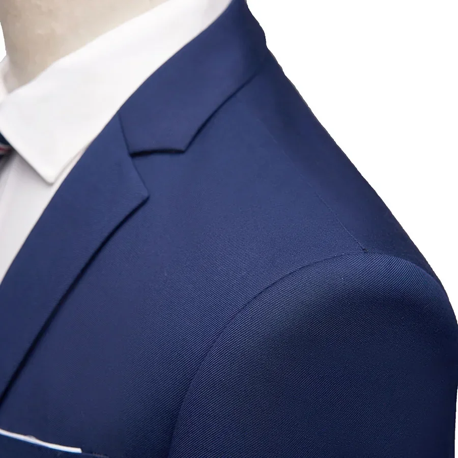 Wedding Suit For Men Set Elegant Blazers Groom's Formal 3 Pieces Full Jackets Vest Pants Business Coats 2024