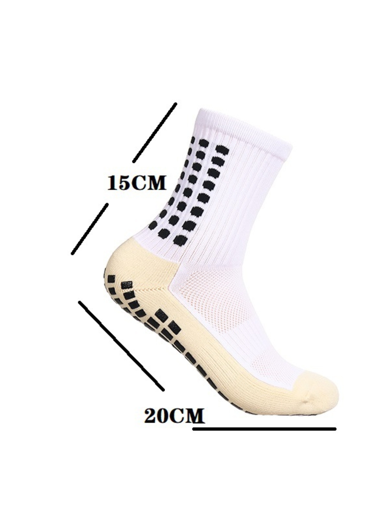 3 pairs of mid length children's sports football socks with anti slip socks to absorb sweat 33-38