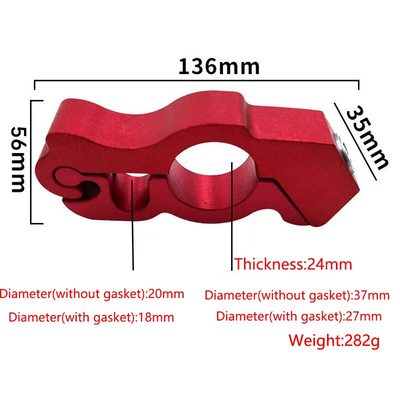 Bloqueio antifurto para guidão de motocicleta, 2 chaves, liga de alumínio, veículo elétrico, imitação sólida de aço para segurança de bicicleta