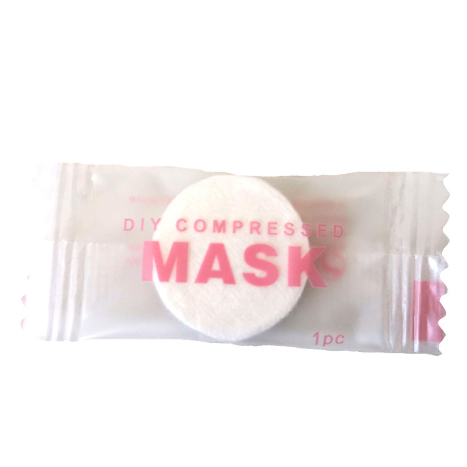 Mascarilla Facial comprimida desechable, mascarilla Facial no tejida portátil para viaje, cuidado de la piel, mascarillas envueltas en algodón, 100/50 Uds.
