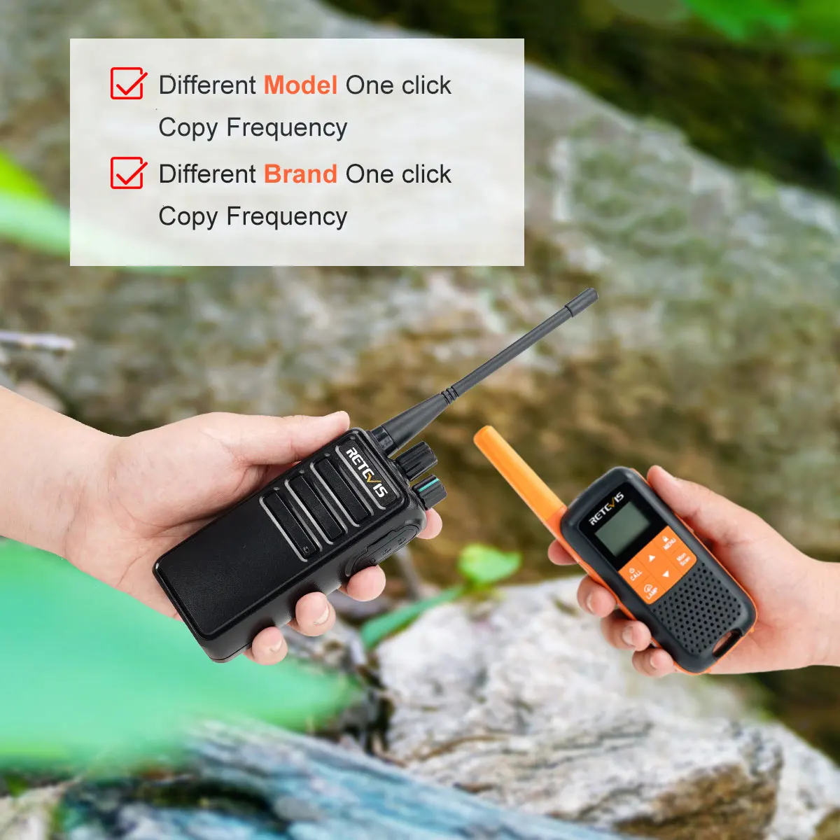 Walkie Talkie 2 Stück retevis Walkie-Talkies pmr 446 rb629 legales tragbares Funkgerät mit großer Reichweite für die Jagd in der Hotel fabrik