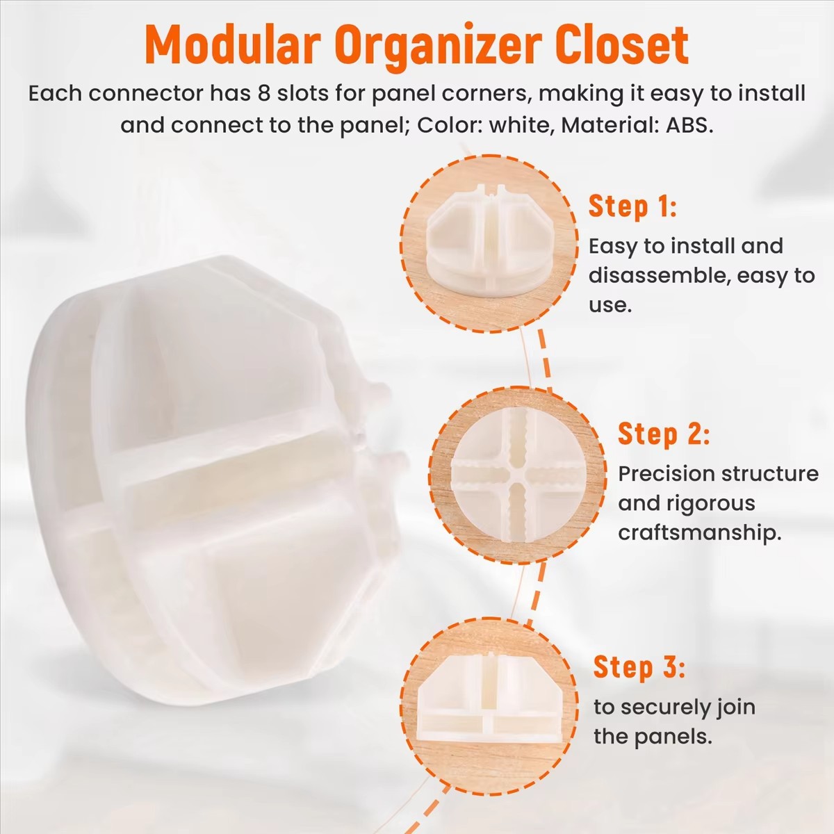 20 Pcs Wire Cube Storage Connectors for Cube Storage Shelving and Cabinet Modular Organizer Closet Clasp Buckle Clip