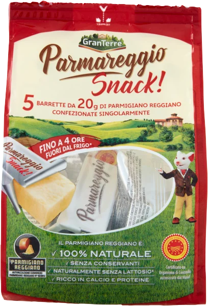Przekąska serowa Parmareggio snack 5x20g - GranTerre