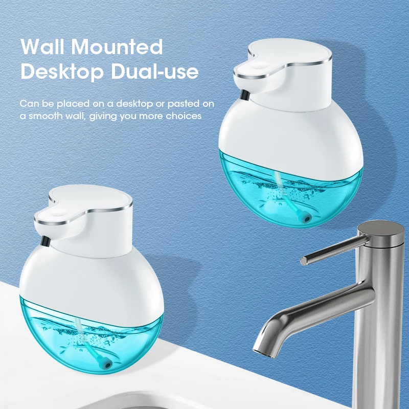 NOCCLILI Slimme Zeepdispenser 420 ml Touchless Bewegingssensor Wassen Handapparaat Wandmontage Vloeibare Zeepdispenser
