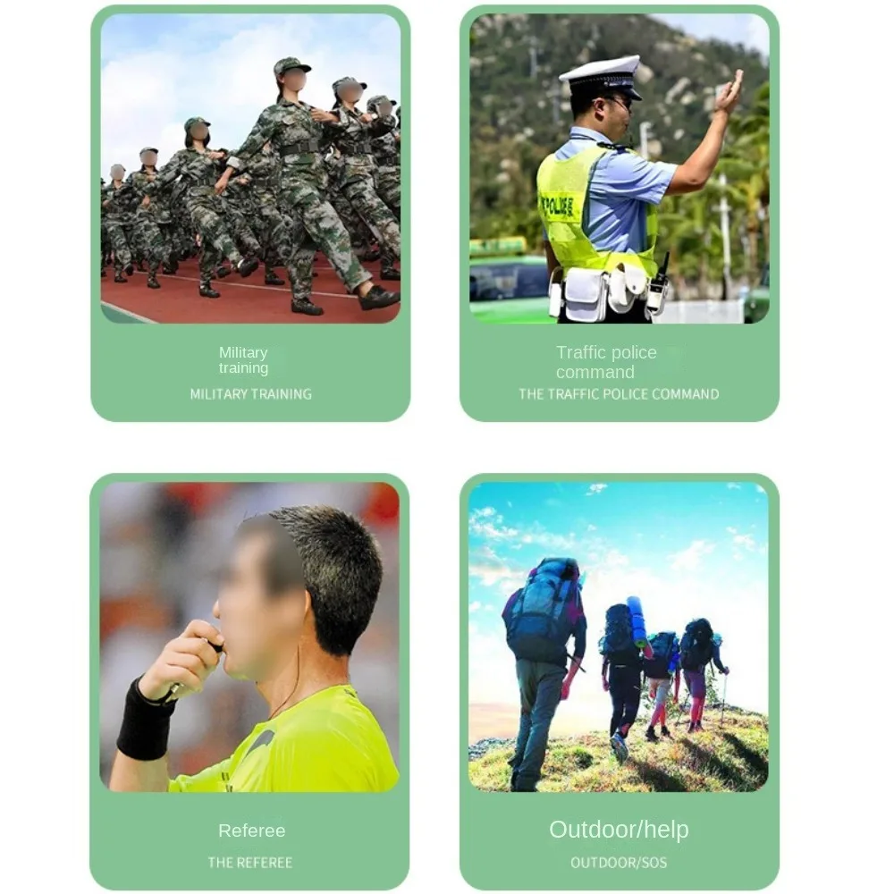 Silbato de árbitro profesional, herramienta de porristas, clásico, Bicolor, sin semillas, ABS, Bola de mano