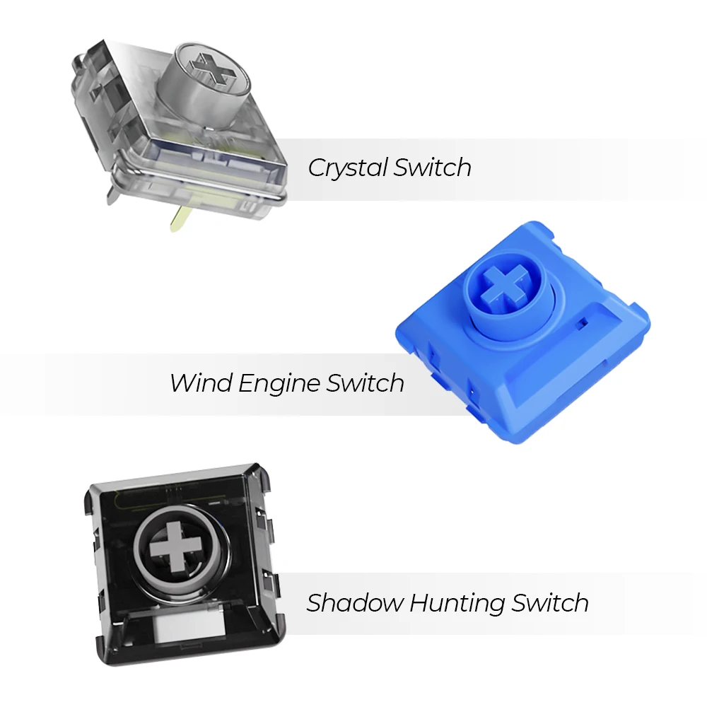 Haute42- COSMOX Kailh Custom Shadow Hunting Low Profile Switches Mechanical Keyboard Switches For Leverless Controller
