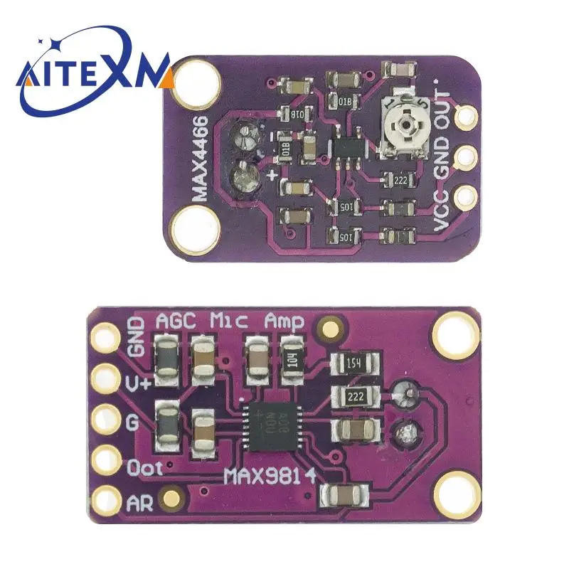 Módulo de Sensor de sonido Sensor de Control de sonido MAX4466 MAX9814 interruptor de detección silbato amplificador de micrófono YANXD