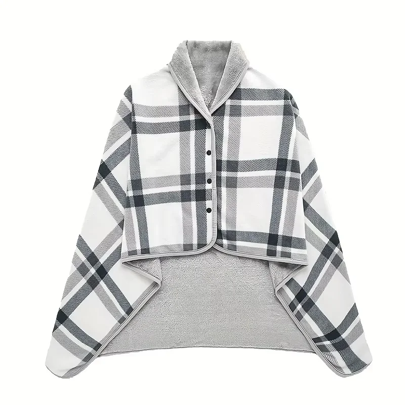 1pc Wearable Blankets Shawl Blanket Flannel Lazy Casual Office Blanket 1pc Wearable Blankets Shawl Blanket Flannel Lazy Casual O