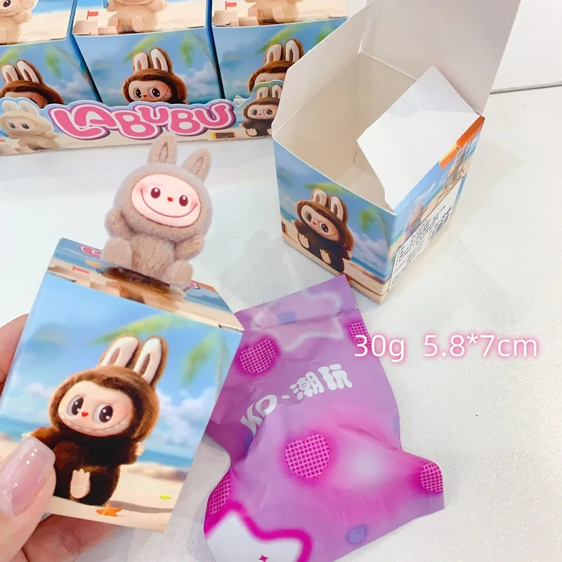 12 stücke Neue Labubu Blind Box Cartoon Beflockung Hand-Made Blind Box Hochwertige Nette Puppe Desktop Ornamente Modell Kinder geschenke
