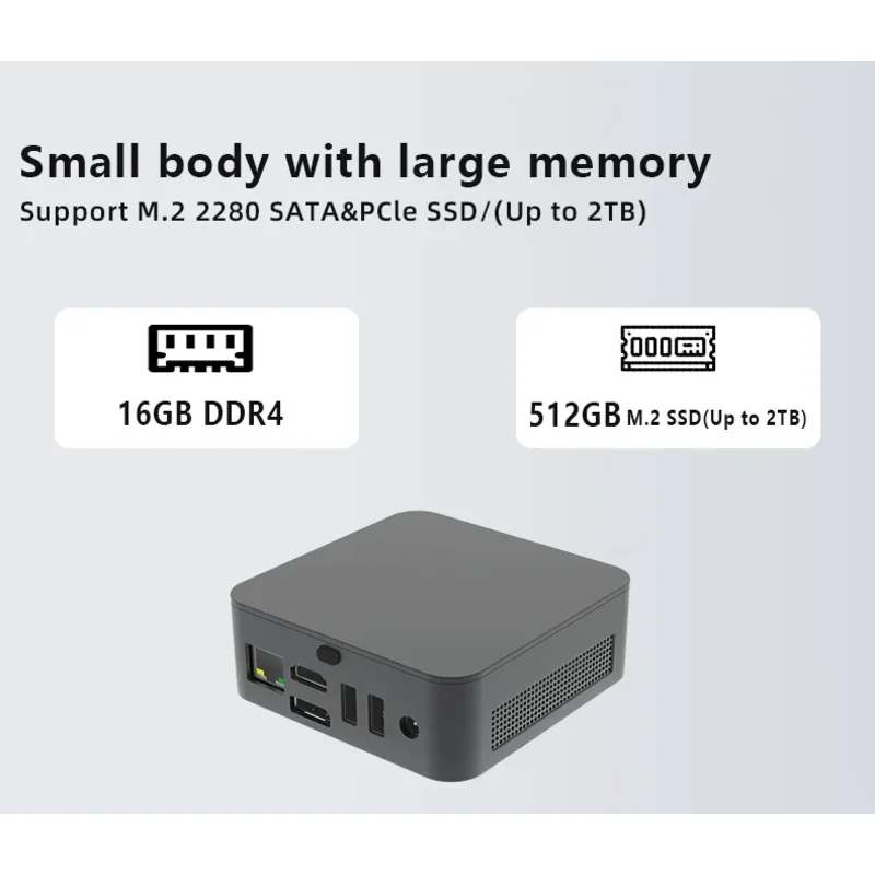 Mini PC Win 11 Linux Alder Lake-N N100 N150 HTPC Desktop Computer With HD WI-FI5 DDR4 16GB 512GB SSD Mini PCS For Gaming