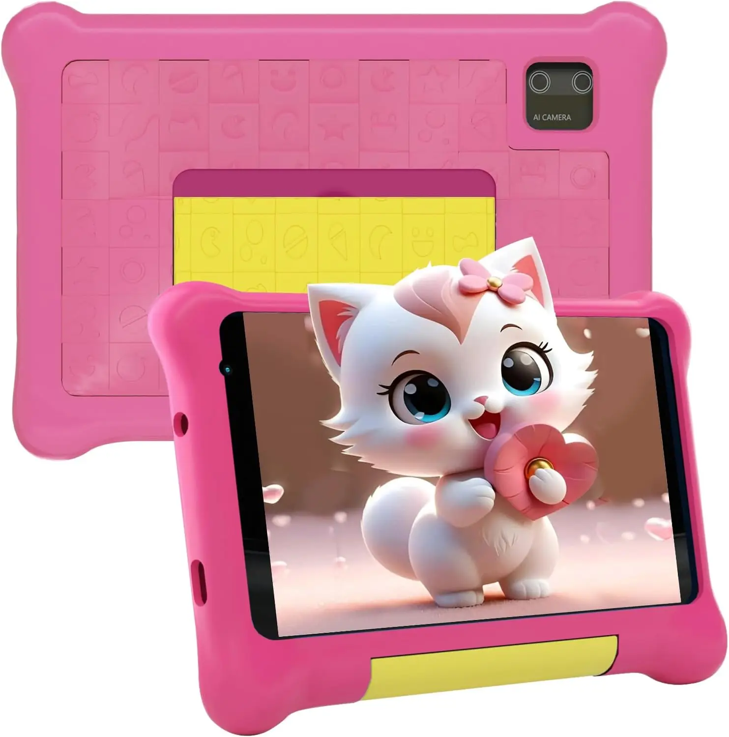 Uero crianças tablet 7 Polegada android 13 comprimidos quad core 5gb ram 32gb rom 2500mah câmera dupla bluetooth wifi controle parental pc pad