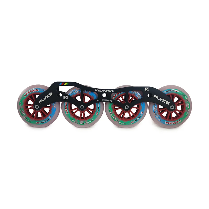 Flyke NEUTRINO 4 wheels inline speed skates frame 4X110 4X100 4X90 Chassis MPC Black Magic XXFirm MATTER Gi3 F1 90mm 100mm 110mm