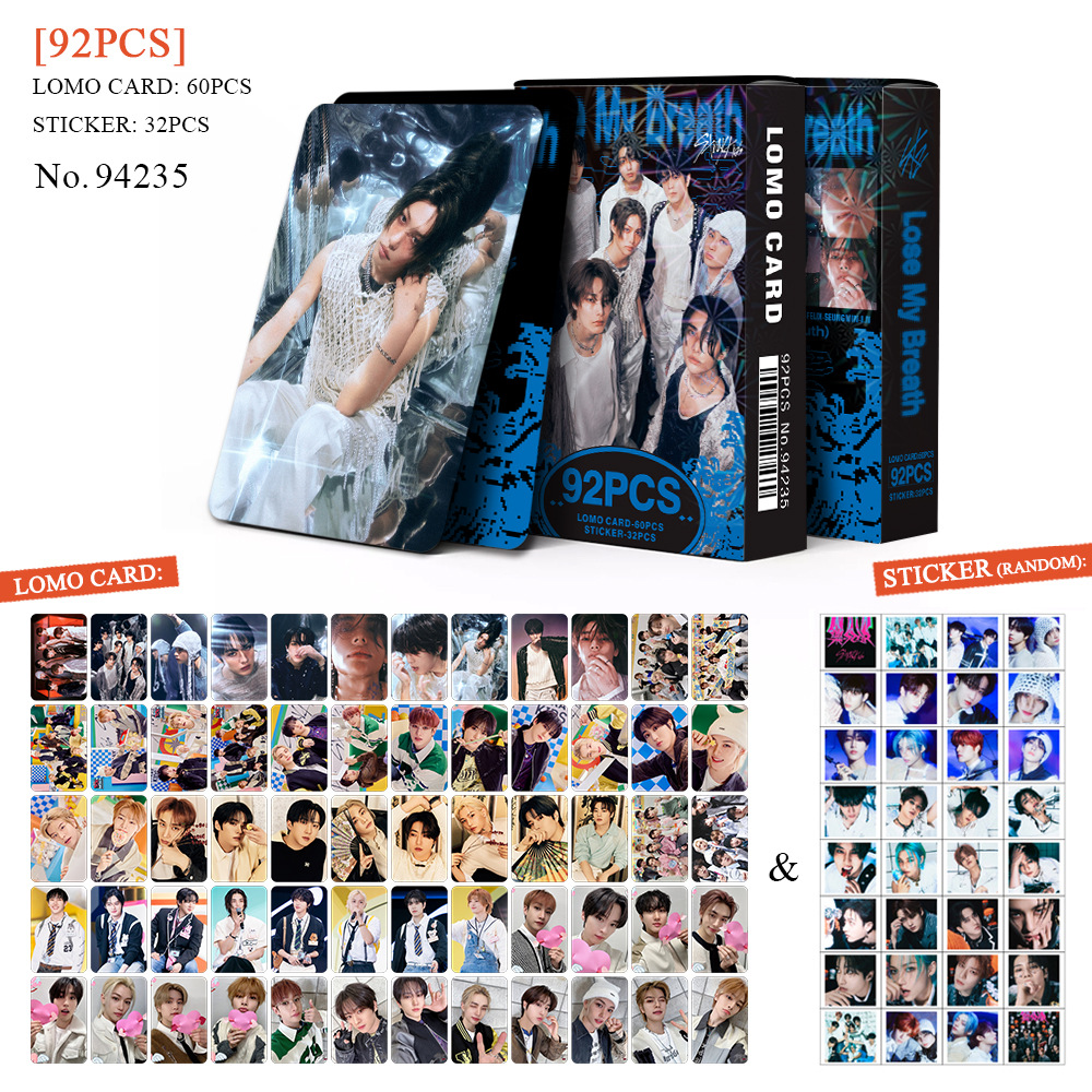 92 pçs kpop menino adesivos photocard escola mágica novo álbum perder meu respiração lomo cartões foto impressão cartão conjunto fãs coleção cartão postal