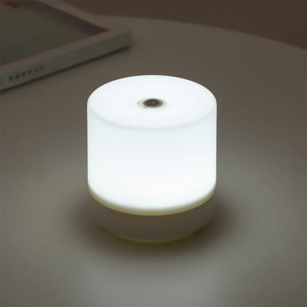 Bedside LED Night Light para crianças, pequeno carregamento USB, escurecimento abajur, proteção para os olhos, abajur, presente do quarto, 3 modos