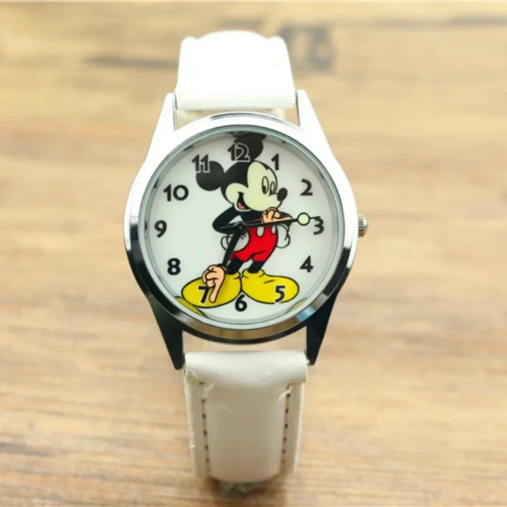 Disney Mickey Mouse nastoletnie zegarki dla dorosłych Vintage przegubowe ręce analogowy zegarek kwarcowy dla kobiet mężczyzn nastolatek modny zegarek na rękę