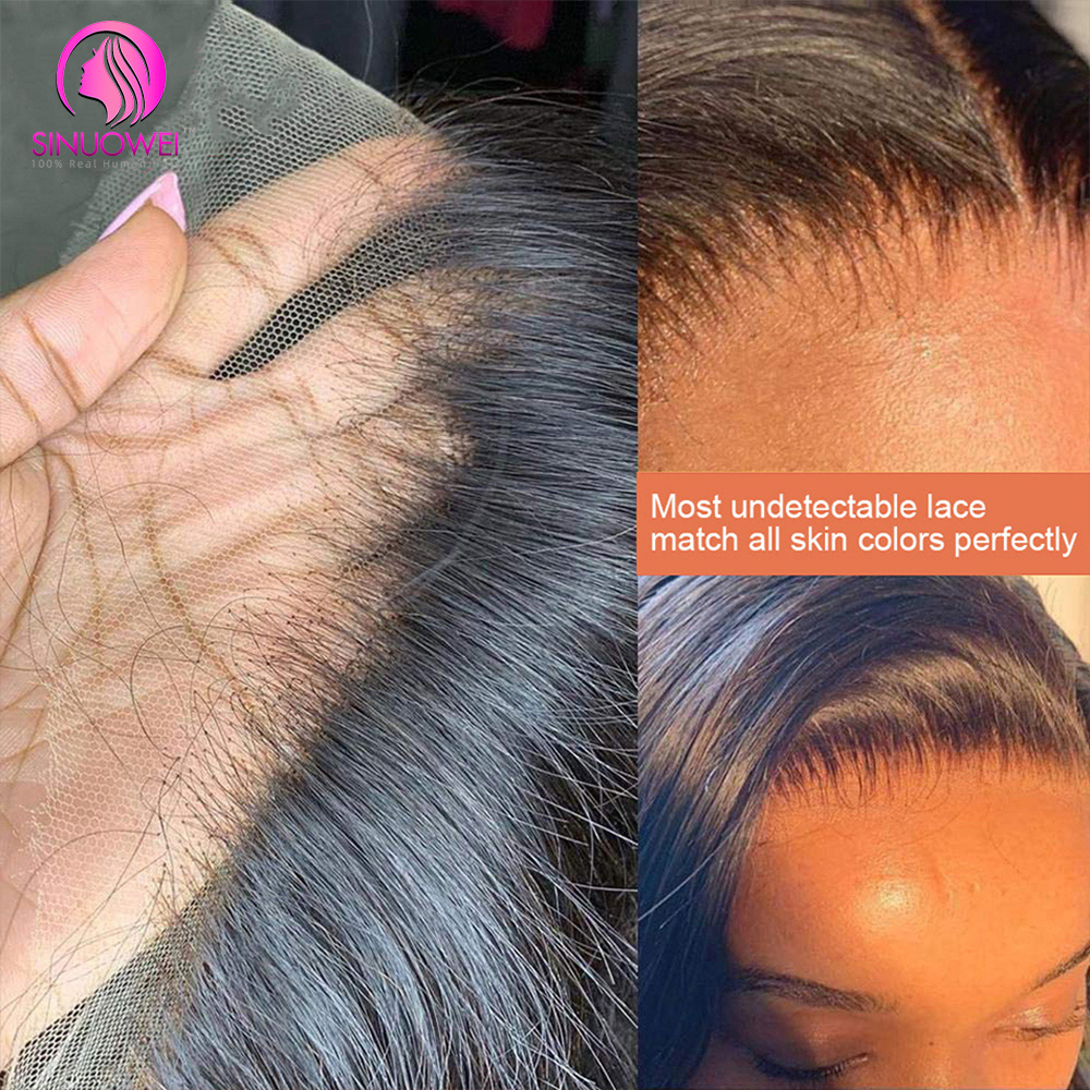 滑らかなブラジルの天然かつら,レースキャップ付き,180%, 13x4, 32インチ,34インチ,13x6,女性用