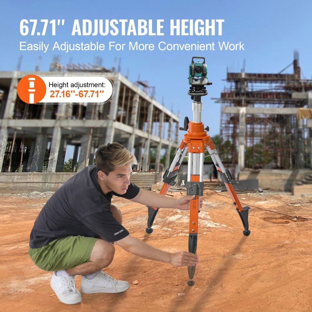 Trépied réglable 5/8-11 690-1720mm, support professionnel pour niveau