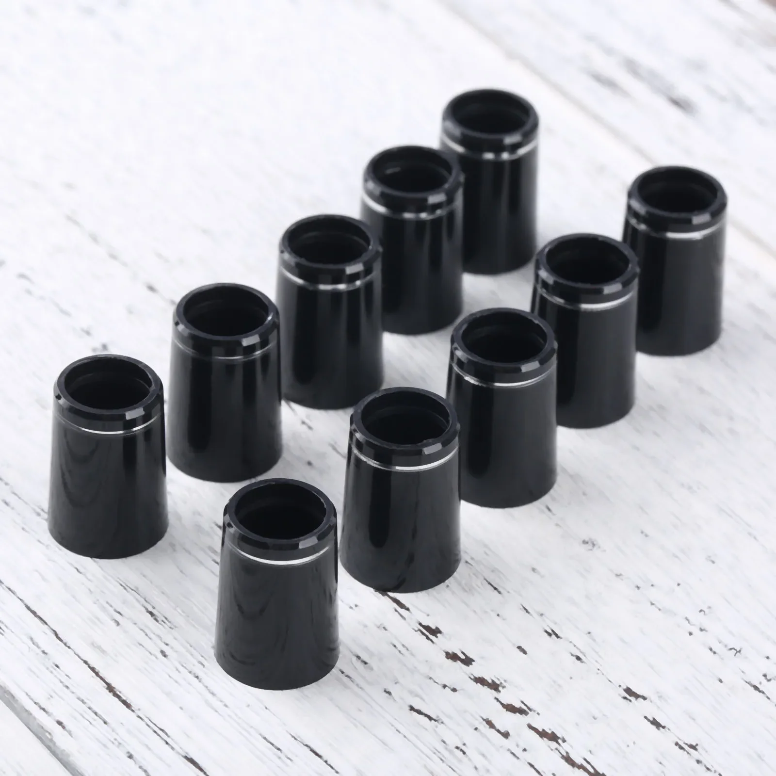 10 Chiếc Nhựa Golf Ferrules Với Nhẫn Đơn Phù Hợp Với 0.335 Hoặc 0.370 Đầu Bàn Ủi Trục Golf Trục Tay Adapter Thay Thế 16Mm/19Mm