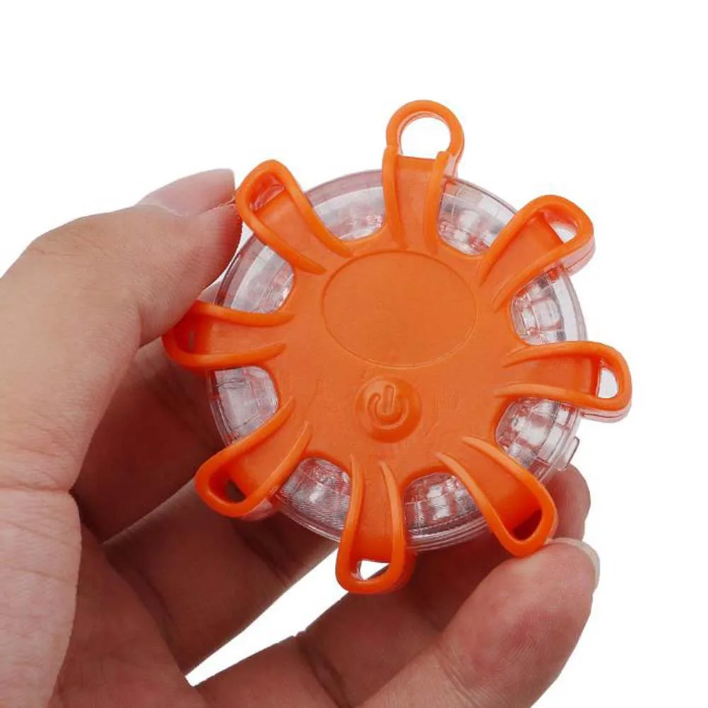 8led flares luzes de emergência na estrada segurança beacon disco piscando aviso flare kit com pisca magnético aviso na estrada