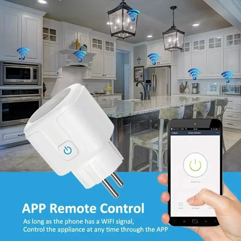 Tuya 16/20A enchufe inteligente WiFi ZigBee 3,0 enchufe Monitor de potencia de la UE función de sincronización BT enchufe inteligente para Alexa Google Home Smart Life