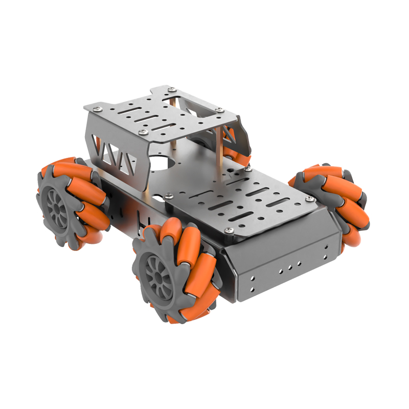 Mecanumホイールロボットカーシャーシキット,TTモーター,アルミニウム合金フレーム,スマートrcカーキット,プログラム可能なdiyキット