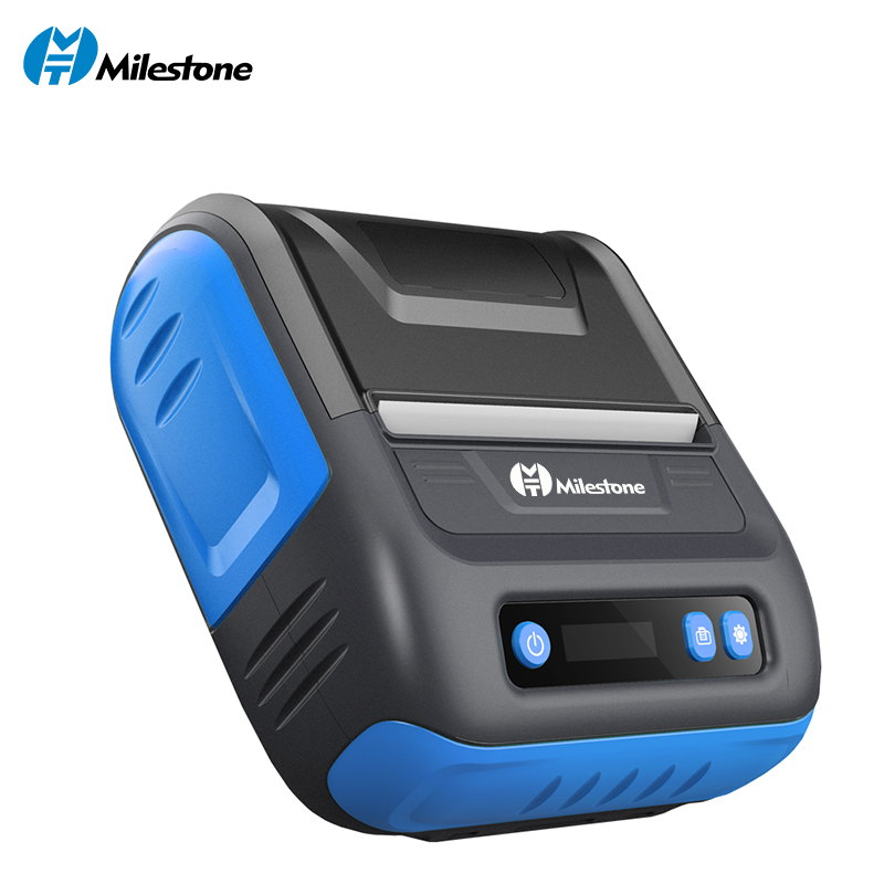 Milestone 80mm Mobile PortableThermal Direct Label Printer Bluetooth Pocket Printer Receipt 2 in  APP Android IOS Mini Printer