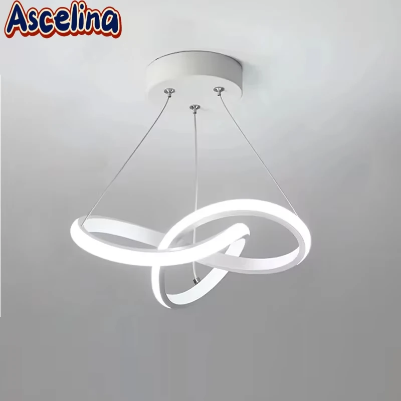 LED Line Pendant Light Modern 24/30cm Aluminium Hanging Lamp For Entrance Hallway Passage Restaurant Indoor Illumination Fixture