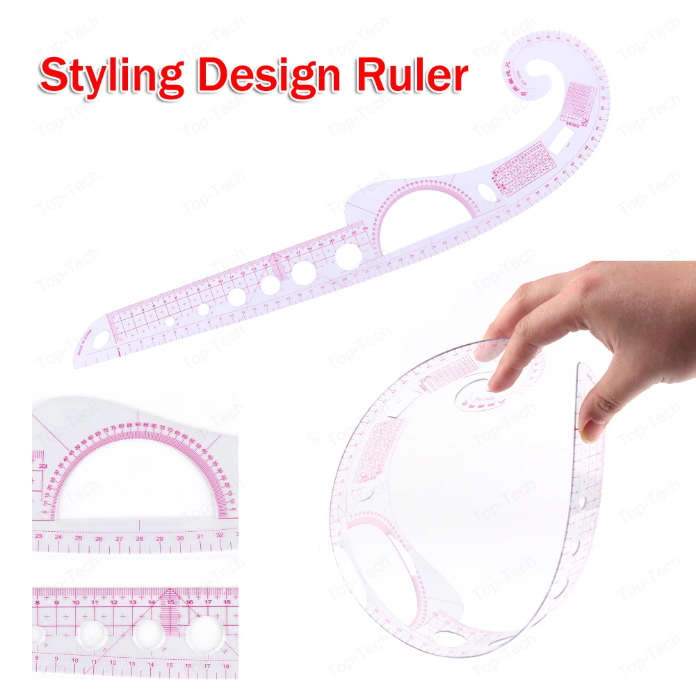 Sewing Tools Soft Curve Measure Tailor Ruler Plastic Comma Shaped Portable Measure Accurately Tools Ruler for Clothing
