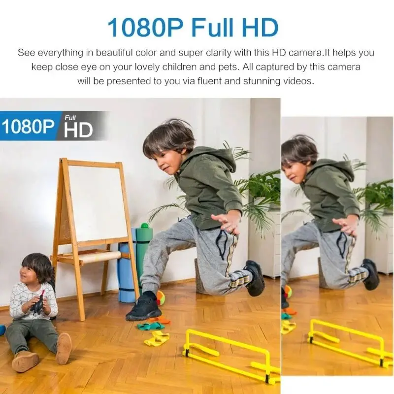 HD 1080P X5 Mini cámara IP grabadora inalámbrica WiFi Monitor de bebé seguridad interior vigilancia de seguridad visión nocturna