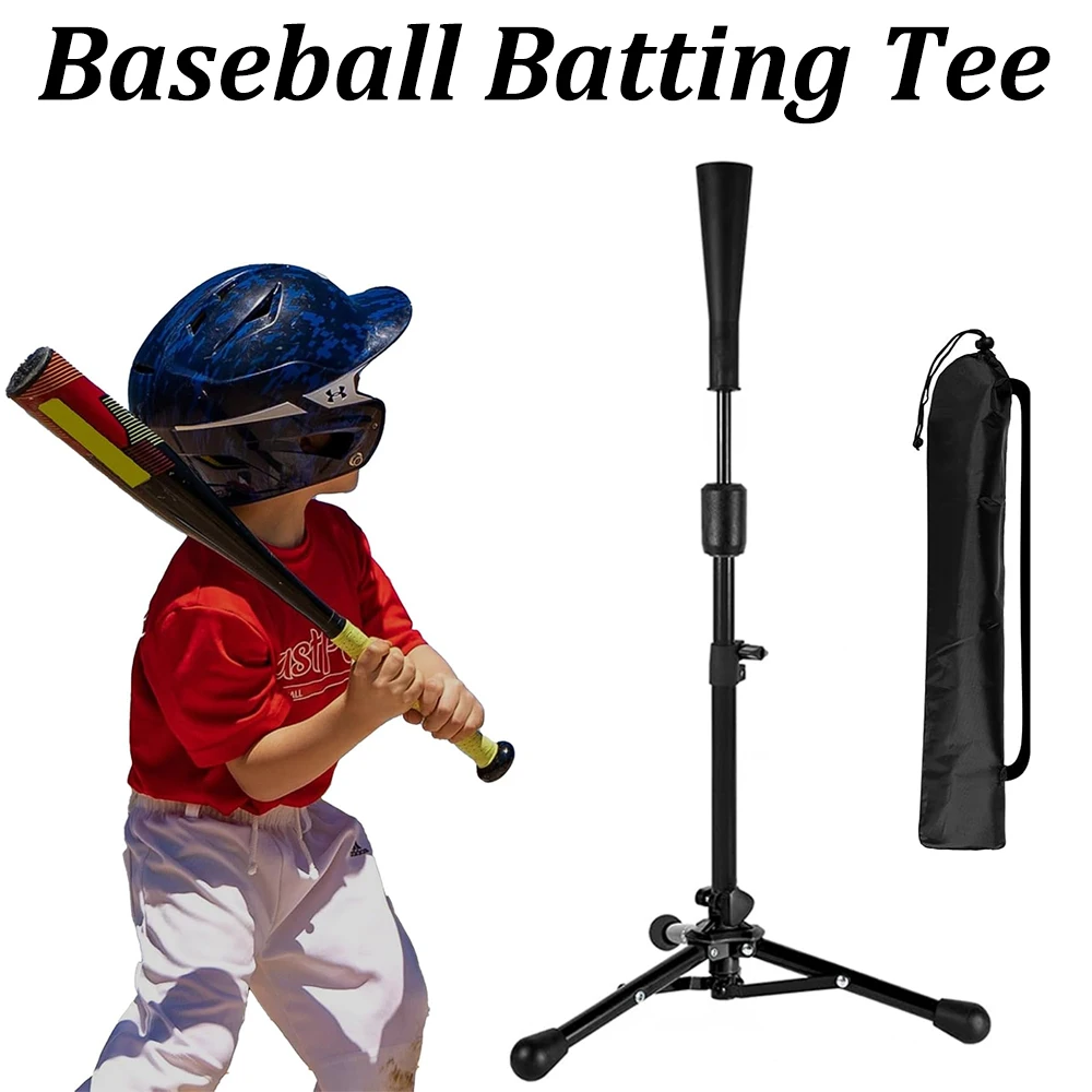 Baseball-Schlag-Stütz-T-Shirt für Erwachsene und Jugendliche, Teenager, einfach einstellbare Höhe von 23 bis 39 Zoll für Schlagschulungspraxis