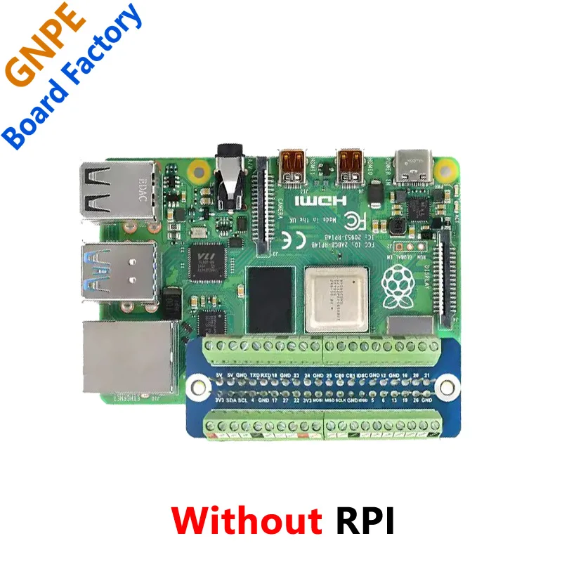 Placa de expansión de pines Raspberry Pi GPIO con etiquetas de pines