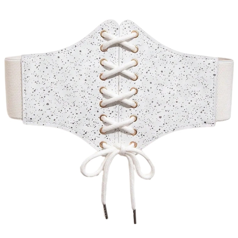 Damen-Schlankheitskorsett, elastischer breiter Taillengürtel mit Sternmuster, Damen-Bankett-Kleiderhemd-Korsett mit Seil