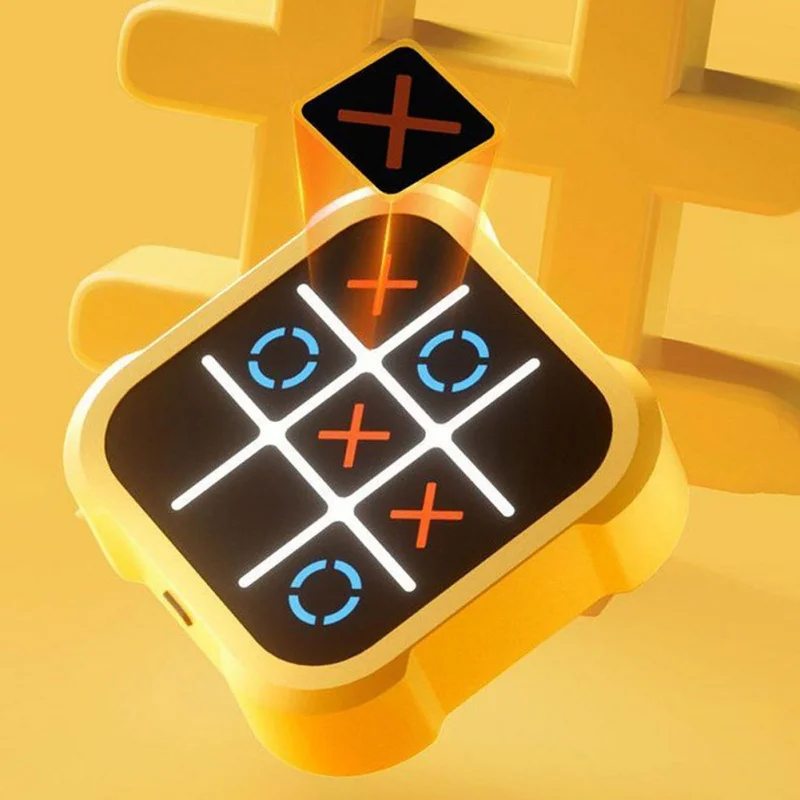 3 In 1 Tic Tac Toe 보드 게임 어린이 전자 장난감 선물 십자가 게임 메모리 훈련 어린이를위한 휴대용 여행 게임 성인