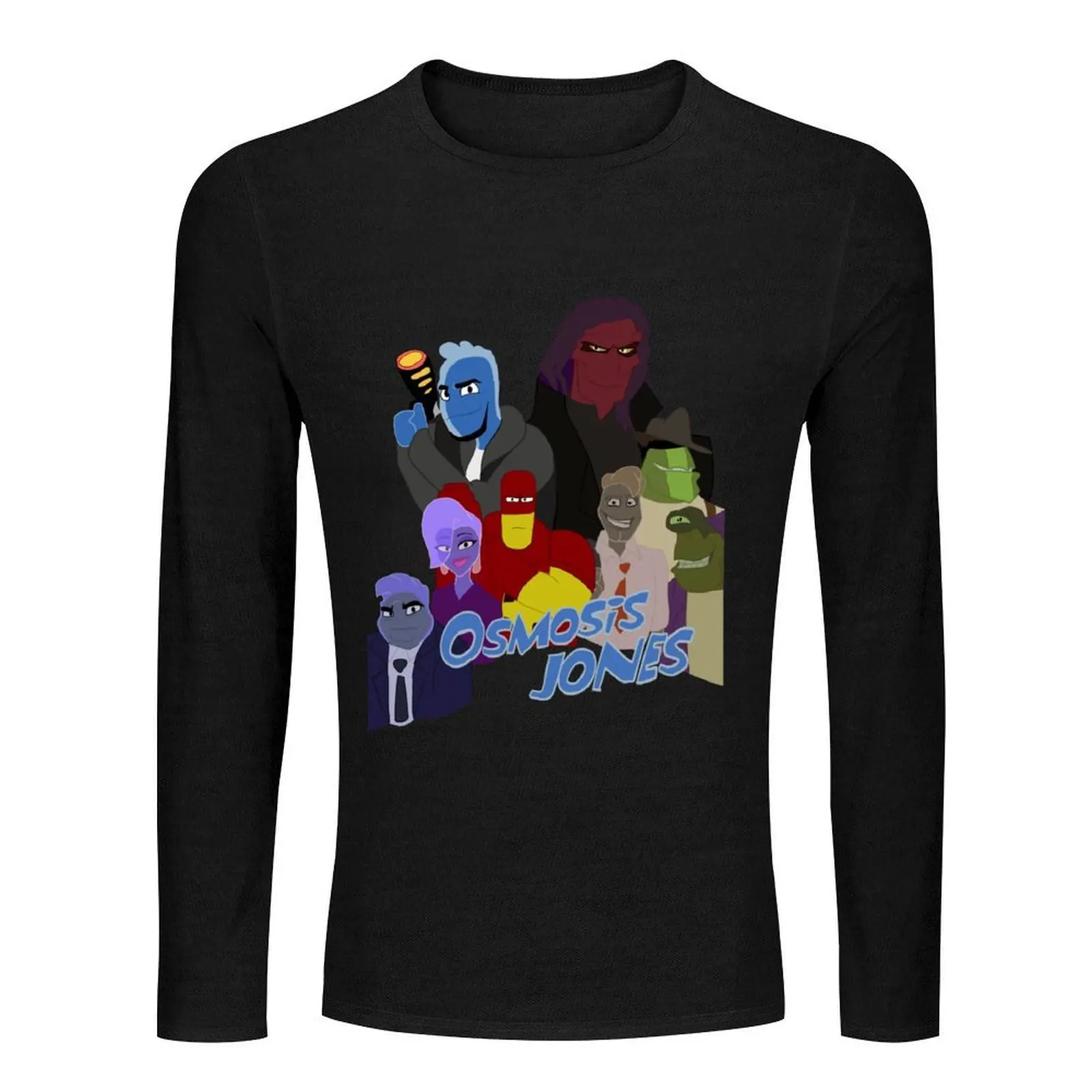 Osmosis Jones Long T-Shirt kaos polos kaos hitam kaos sweatshirt kaos hitam kaos untuk pria berbahan katun