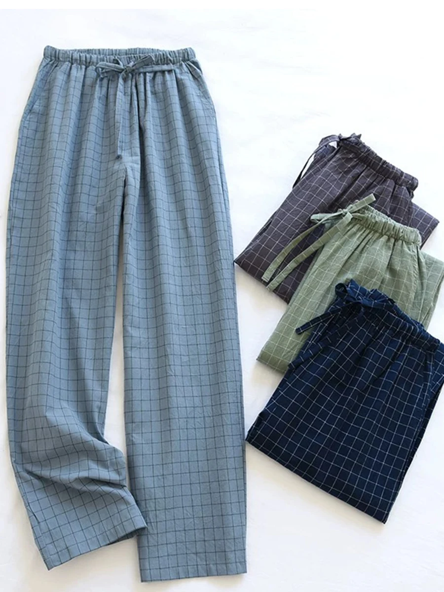 Loose Pajama Pants Men's Trousers Men's Spring and Autumn Loose Large Size Simple Casual Straight Home Pants