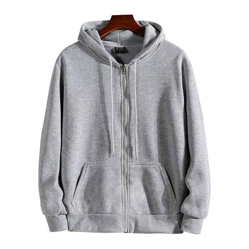 Moletom com zíper manga comprida masculino, moletom com capuz, roupa casual masculina, roupas soltas, moda esportiva, outono, inverno, nova