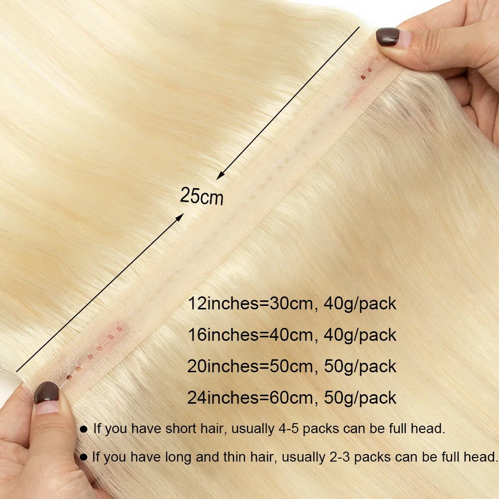 O dobro injeta extensões do cabelo humano da trama do furo de XO, 16 "-24", aba gêmea invisível, em linha reta natural, tração através do micro cabelo